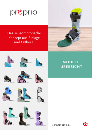 proprio AFO Modellübersicht