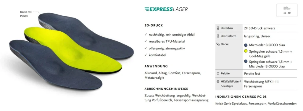 Man sieht drei Sohlen aus dem Concept Ready. Der Aufbau wird beschrieben. 